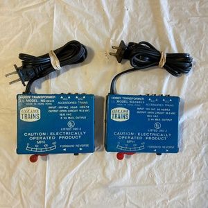Two Vintage Life Like Model Train Power Packs Untested